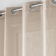 Panneau a oeillets 140 x 240 cm effet lin tisse cloris Taupe, image n° 2