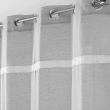 Panneau a oeillets 140 x 240 cm effet lin tisse fantaisie everest Gris, image n° 2