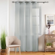 Panneau a oeillets 140 x 240 cm etamine unie etamina Gris, image n° 3