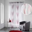 Panneau a oeillets 140 x 240 cm voile imprime transfert ondulys Rouge, image n° 2