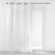 Panneau a oeillets 140 x 240 cm voile sable brode edenia Blanc, image n° 1