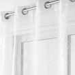 Panneau a oeillets 140 x 240 cm voile sable brode edenia Blanc, image n° 2