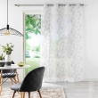 Panneau a oeillets 140 x 240 cm voile sable brode edenia Gris, image n° 3