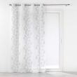 Panneau a oeillets 140 x 240 cm voile sable brode edenia Gris, image n° 3
