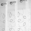 Panneau a oeillets 140 x 240 cm voile sable brode hoops Gris, image n° 2