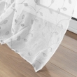 Panneau a oeillets 140 x 240 cm voile sable brode metallise edna Argent, image n° 3