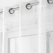 Panneau a oeillets 140 x 240 cm voile sable brode metallise sublimini Blanc, image n° 2