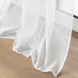 Panneau a oeillets 140 x 240 cm voile sable brode metallise sublimini Blanc, image n° 3