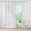 Panneau a oeillets 140 x 240 cm voile sable brode metallise sublimini Blanc, image n° 4