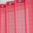 Panneau a oeillets 140 x 240 cm voile sable fantaisie eulalie Rouge, image n° 2