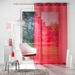 Panneau a oeillets 140 x 240 cm voile sable fantaisie eulalie Rouge, image n° 3