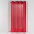 Panneau a oeillets 140 x 240 cm voile sable fantaisie eulalie Rouge, image n° 1