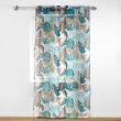 Panneau a oeillets 140 x 240 cm voile sable imprime alianor Blanc, image n° 1