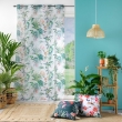 Panneau a oeillets 140 x 240 cm voile sable imprime feerie Blanc, image n° 3