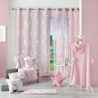 Panneau a oeillets 140 x 240 cm voile sable imprime metallise petite etoile Sans, image n° 3