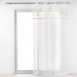 Panneau a oeillets 140 x 240 cm voile sable+top applique metal levi Blanc/or, image n° 1