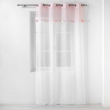 panneau a oeillets 140 x 240 cm voile sable+top polycoton+pompons elfika, image n° 1