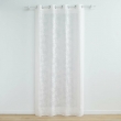 Panneau a oeillets 140 x 240 cm voile tisse applique karla Blanc, image n° 1