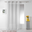 Panneau a oeillets 140 x 260 cm voile sable fils chenille linahe Blanc, image n° 1
