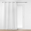 Panneau a oeillets 140 x 280 cm tisse jacquard ophelia Blanc, image n° 1