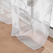 Panneau a oeillets 140 x 280 cm voile sable imprime metallise edelia Argent, image n° 3