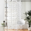 Panneau a oeillets 140 x 280 cm voile sable imprime metallise edelia Argent, image n° 4