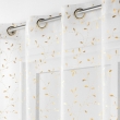 Panneau a oeillets 140 x 280 cm voile sable imprime metallise flessia Or, image n° 2
