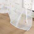 Panneau a oeillets 140 x 280 cm voile sable imprime metallise flessia Or, image n° 3