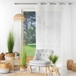 Panneau a oeillets 140 x 280 cm voile sable jacquard poesia Sans, image n° 3
