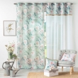 Panneau a oeillets 140 x 280 cm voile sable+top imprime+jute alissia top Menthe, image n° 3