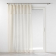 Panneau a oeillets bois+volant 140 x 240 cm effet lin tisse norine Sans, image n° 1