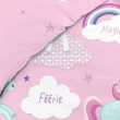 parure 2 p. 140 x 200 cm imprime 42 fils allover licorne, image n° 2