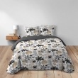 Parure 3 p. 240 x 220 cm polycoton  52 fils Scarlett Gris, image n° 3