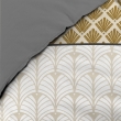 Parure 3 p. 240 x 220 cm polycoton  52 fils Stria Ocre, image n° 2