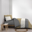 Parure 3 p. 240 x 220 cm polycoton  52 fils Stria Ocre, image n° 4
