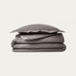 Parure de couette 240 x 220 cm + 2 taie 63 x 63 cm en percale de coton Acier, image n° 1