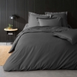 Parure de couette 240 x 220 cm + 2 taie 63 x 63 cm en percale de coton Acier, image n° 2