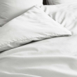 Parure de couette 260 x 240 cm + 2 taie 63x63 cm  en percale de coton Blanc, image n° 5