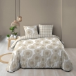 Parure de couette réversible + 260 x 240 cm coton 57 fils + 2 taies Nebulla, image n° 1