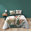Parure de lit 240 x 220 cm 100% coton ROMY + drap housse 140 x 190 cm C&egrave;dre, image n° 2