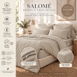 Parure de lit 240 x 220 cm 100% viscose de bambou 120 fils SALOM&Eacute; Pampa + drap-housse 140 x 190 cm, image n° 3