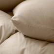 Parure de lit 240 x 220 cm - Coton relief uni Clarabel - Texture structur&eacute;e - 2 taies 63 x 63 cm - Naturel, image n° 5
