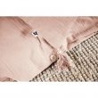 Parure de lit 240 x 220 cm Double gaze de coton GA&Iuml;A Guimauve + 2 taies 60x60 cm, image n° 6
