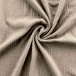 Parure de lit 240 x 220 cm en gaze de coton + 2 taies  - Angelia Sable, image n° 3