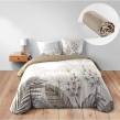 Parure de lit Bastille - Housse de couette 260 x 240 cm + Drap-housse beige 160x200 cmcm, image n° 1