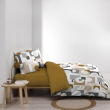Parure de Lit Geomelo 240 x 220 cm + Drap-Housse 140x190 cm Jaune, image n° 4