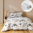 Parure de Lit Scarlett Gris 240 x 220 cm + Drap-Housse 140x190 cm Blanc, image n° 1
