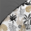 Parure de Lit Scarlett Gris 240 x 220 cm + Drap-Housse 140x190 cm Blanc, image n° 3