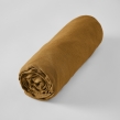 Parure Drap Housse 140 x 190 cm + 2 Taies 60x60 cm 100% Lin Fran&ccedil;ais - Caramel, image n° 3