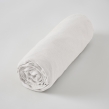 Parure Drap Housse 140 x 190 cm + 2 Taies 60x60 cm 100% Lin Fran&ccedil;ais - Craie, image n° 3